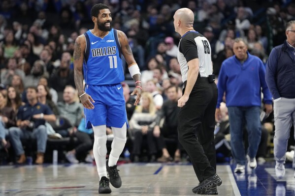 Kyrie Irving scores 24 with Luka Doncic out Mavs finish sweep of
